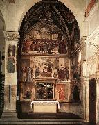 GHIRLANDAIO, Domenico View of the Sassetti Chapel Spain oil painting artist